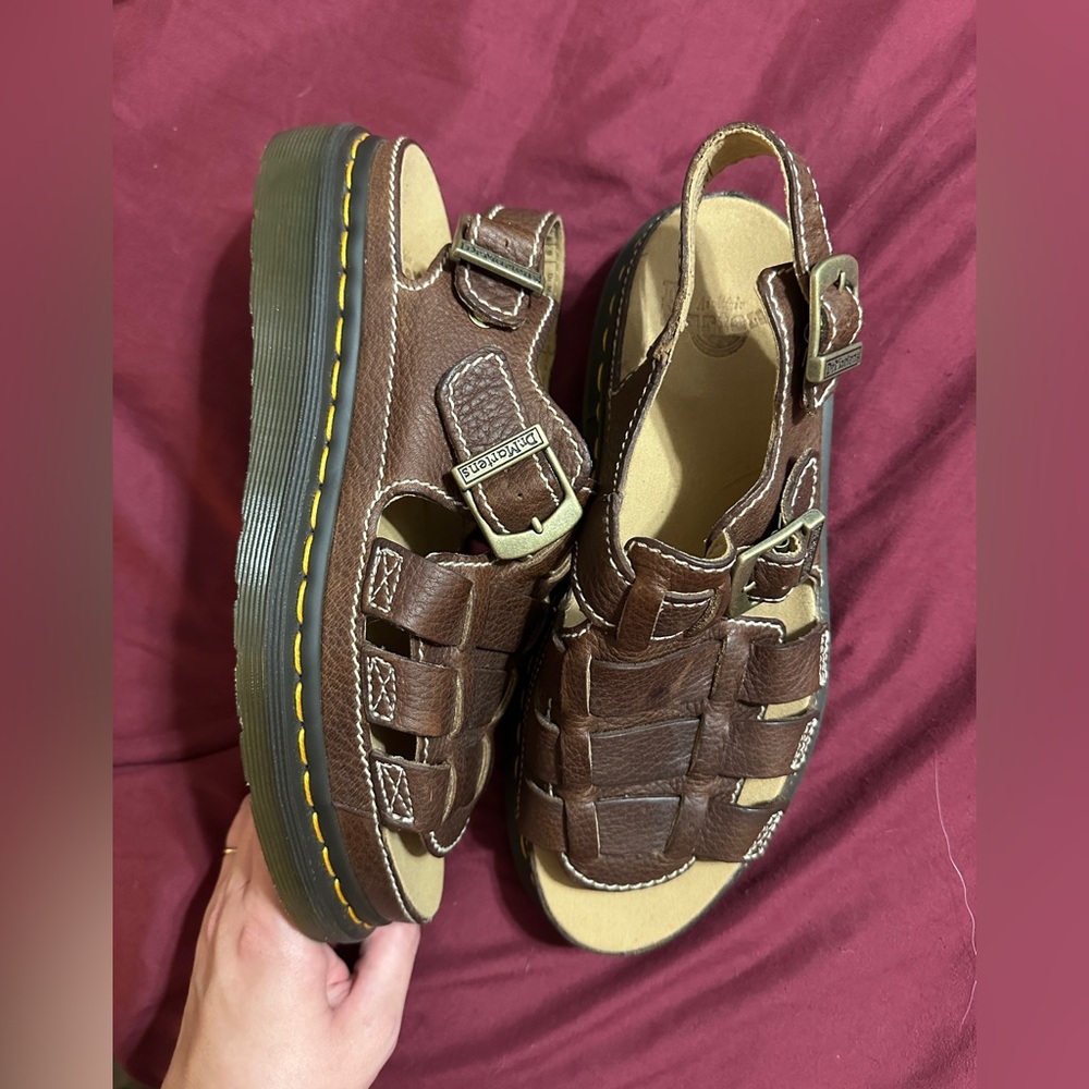 Dr. Martens Dark Brown Fisherman Sandals